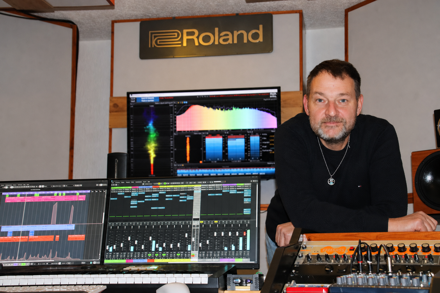 Sven Göpfert im Tonstudio